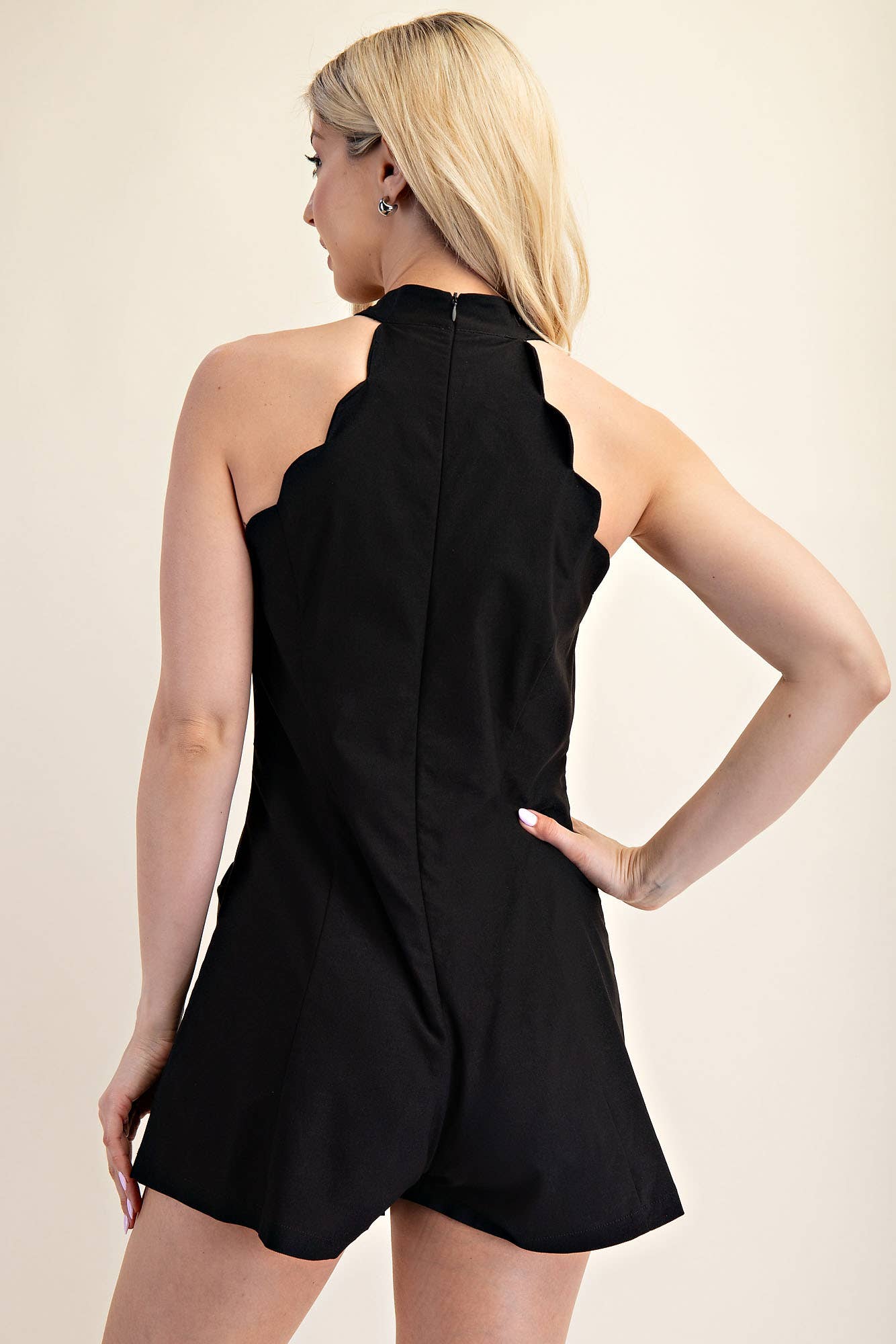 Scallop Halter Romper