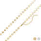 18K Gold PVD Stainless Steel Sunburst Chain Necklace