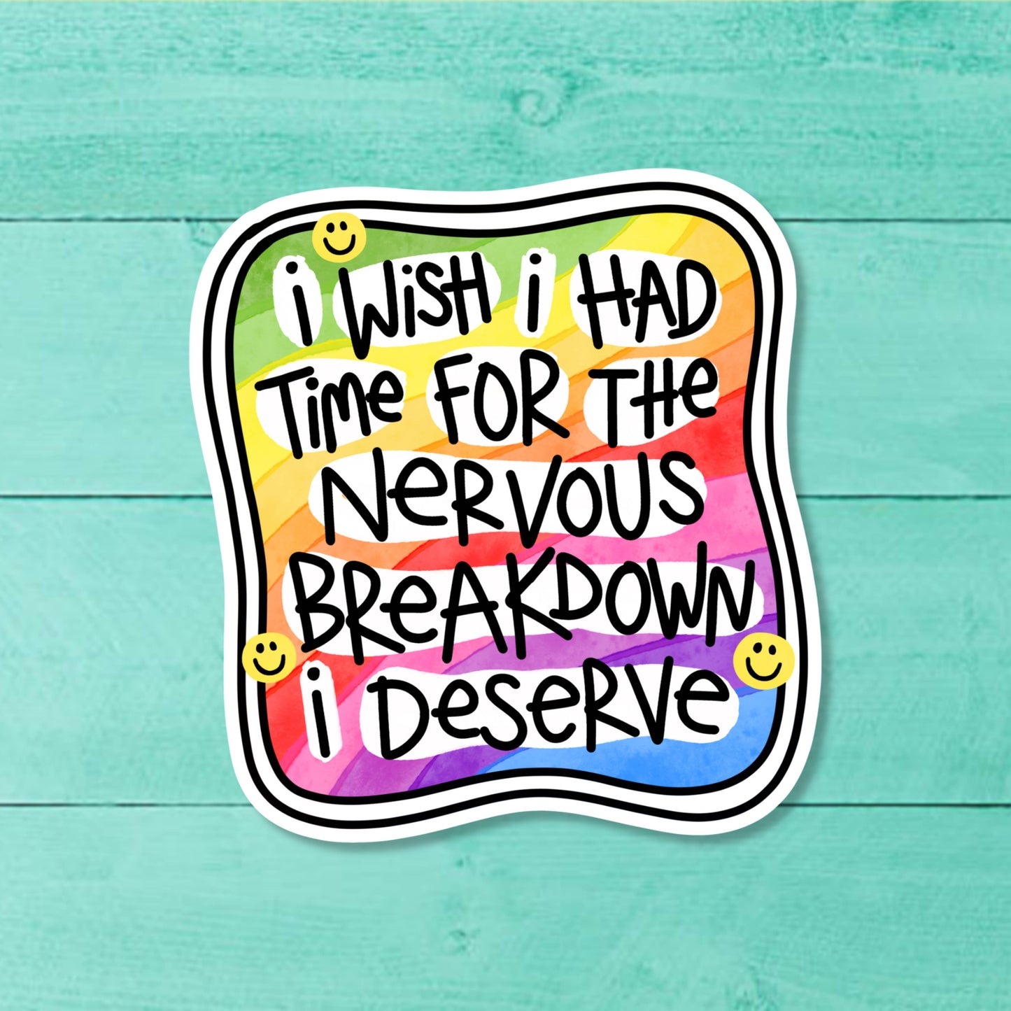 Nervous Breakdown Sticker | Funny Mental Health Decal