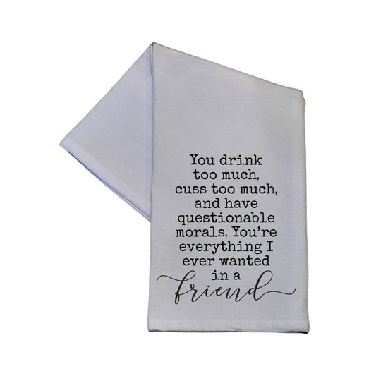 Funny Cotton Hand Towel | Kitchen Towels | Sip & Shop Arizona