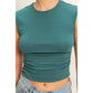Ruched Waist Cap Sleeve Top