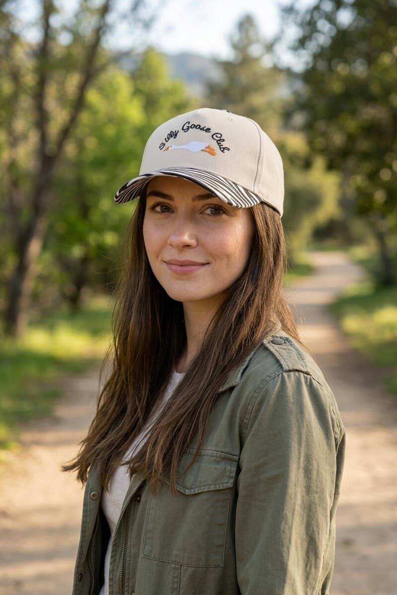Silly Goose Club Two Tone Cotton Hat  Zenana Consgt.