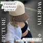 Two Tone Vintage Snapback Hat - Polka Dots - Brown/Beige