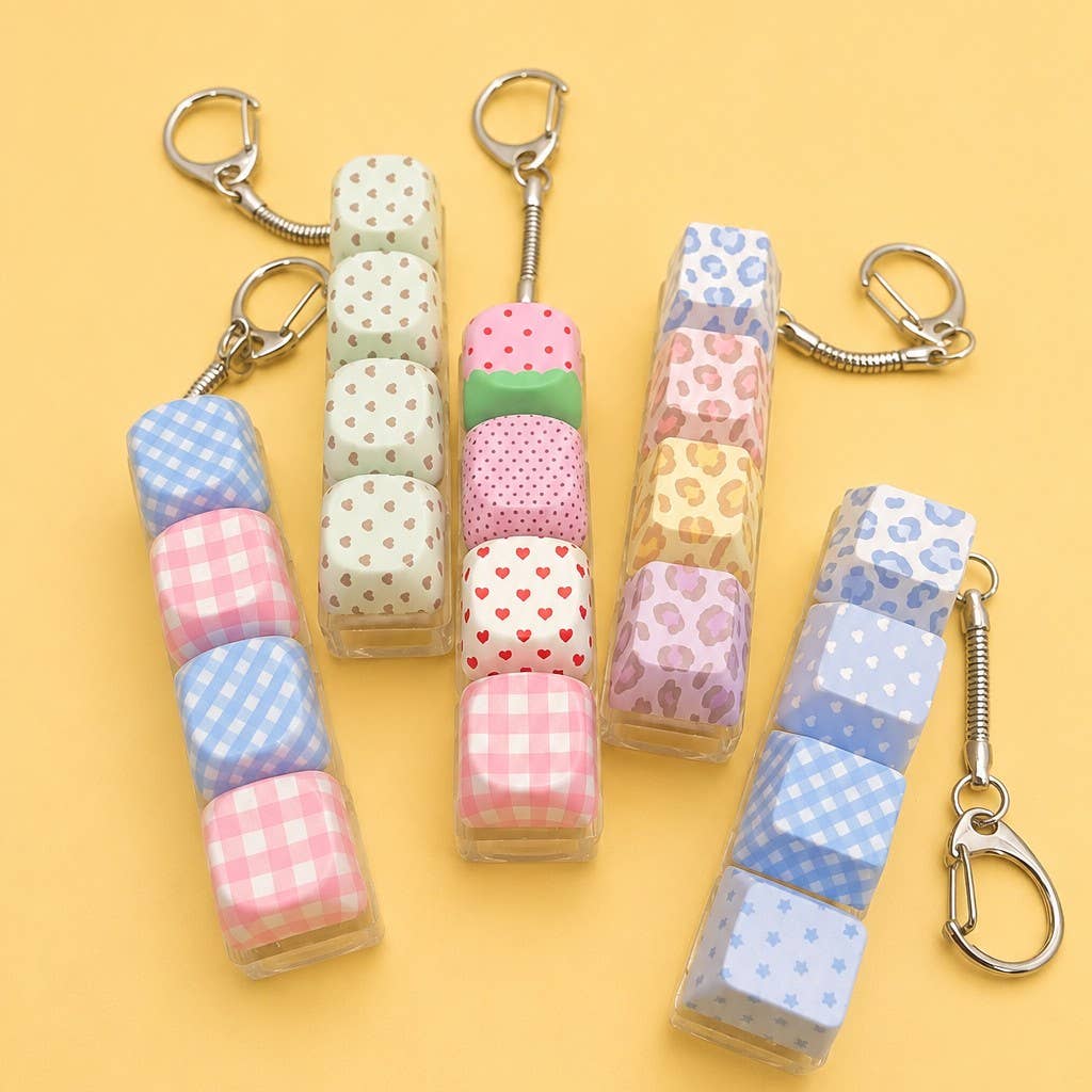 Printed Keyboard Fidget Stress Relief Keychain | 40KC205