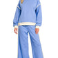Scuba Contrast Trim Piping Detail Sweatshirts & Pants 2PC Se