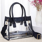 Clear handbag with color trim from Sip and Shop Arizona
