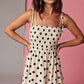 PD19326 Polka Dot Smocked Mini Dress