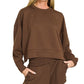 Scuba Sweatshirts & Shorts 2PC Set SI-27476 Zenana