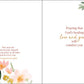 With Scripture Sympathy Greeting Card - Coral Blossoms