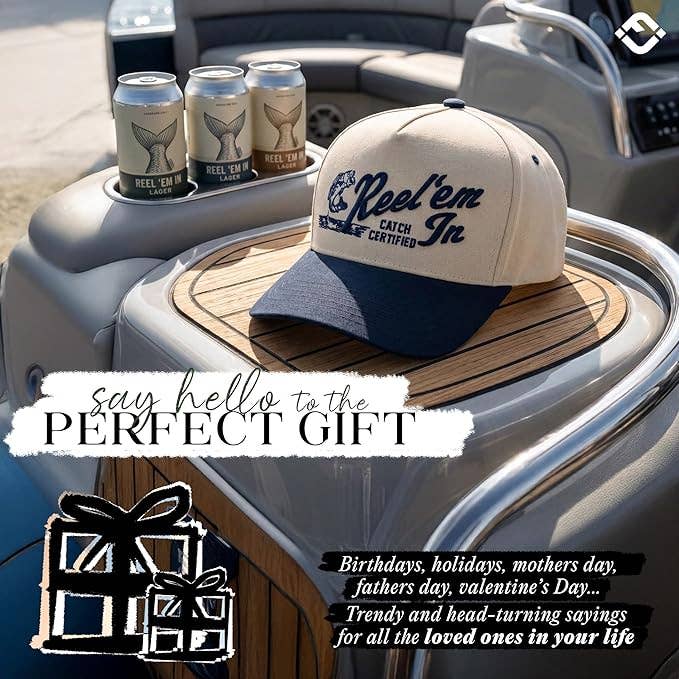 2-Tone Cap -Reel 'Em In - Navy/Beige
