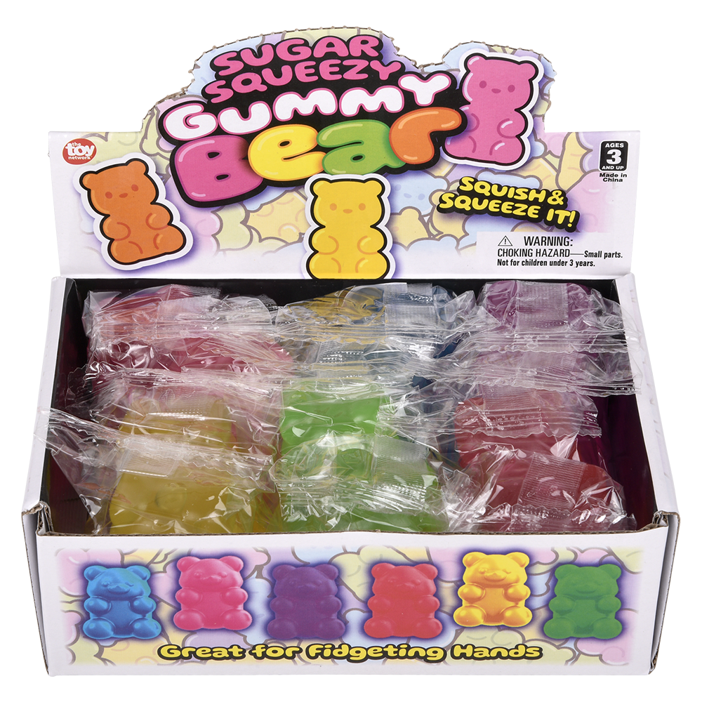 (T) 2" SUGAR SQUEEZY YUMMY BEAR       12/DISP