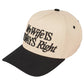 C.C My Wife Is Always Right two-tone embroidered trucker cap
