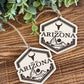 Arizona ornament, Arizona badge, Arizona memorabilia 