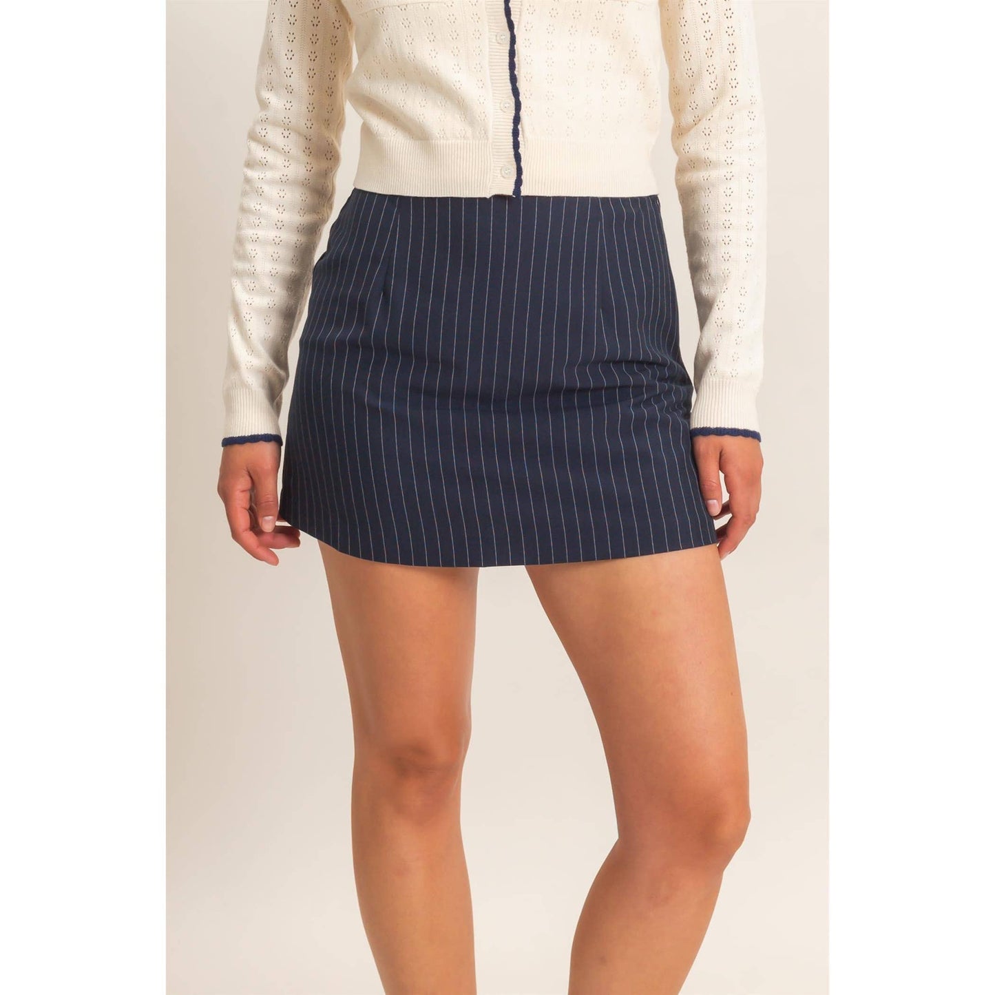 Pinstripe Skort