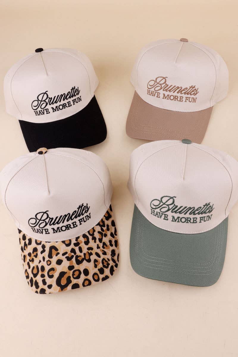 .Two Tone Canvas Cotton Cap