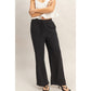 Lace Trim Wide Leg Pants