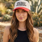 Girl Math Is Always The Answer Two Tone Snapback Hat Zenana Consgt.