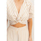 Striped Twist Front Top & Pants