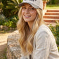 Happy Is The New Rich Two Tone Snapback Hat Zenana Consgt.