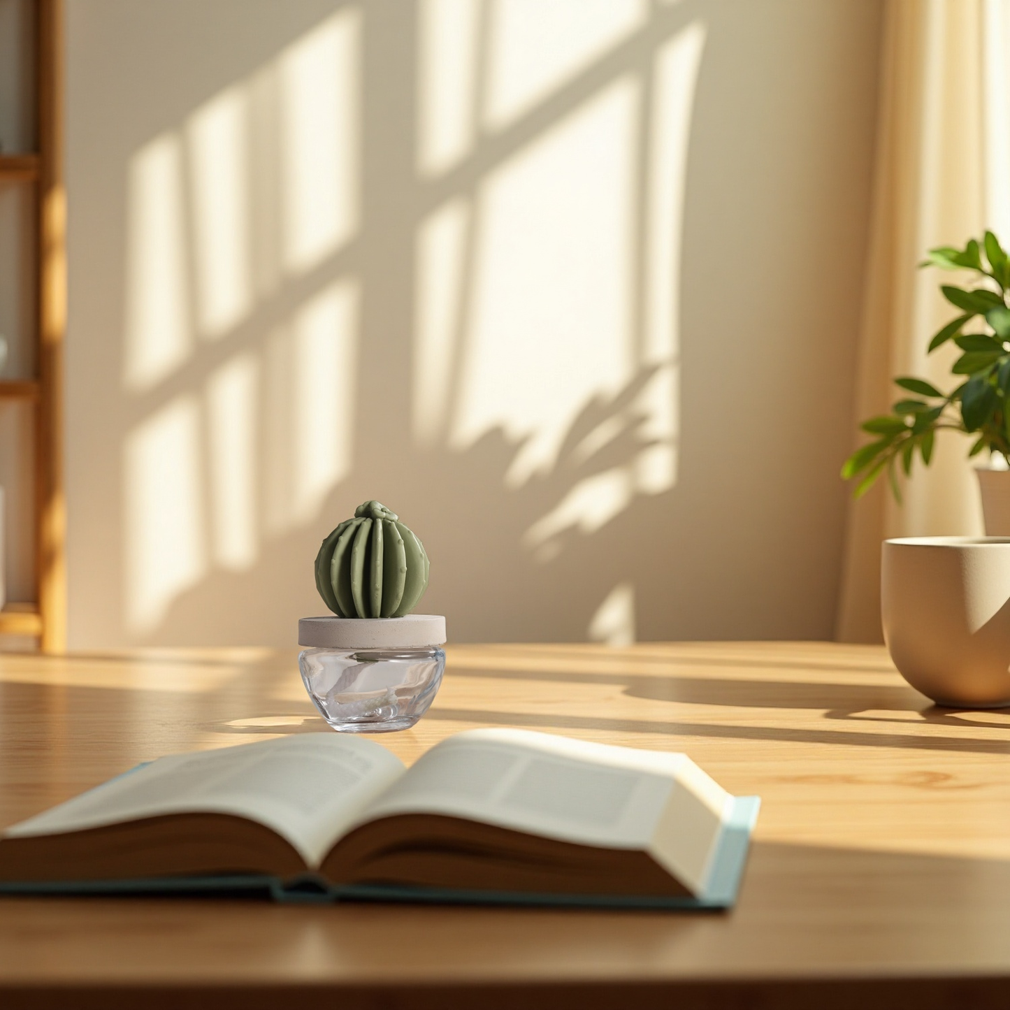 Cactus Ceramic Diffuser Gift Set - 100ml/3.38fl oz for Decor