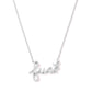 Handwritten Fuck Pendant Necklace