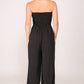Smocked Strapless Jumpsuit