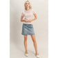 Polka Dot Short Sleeve Crew Neck Top