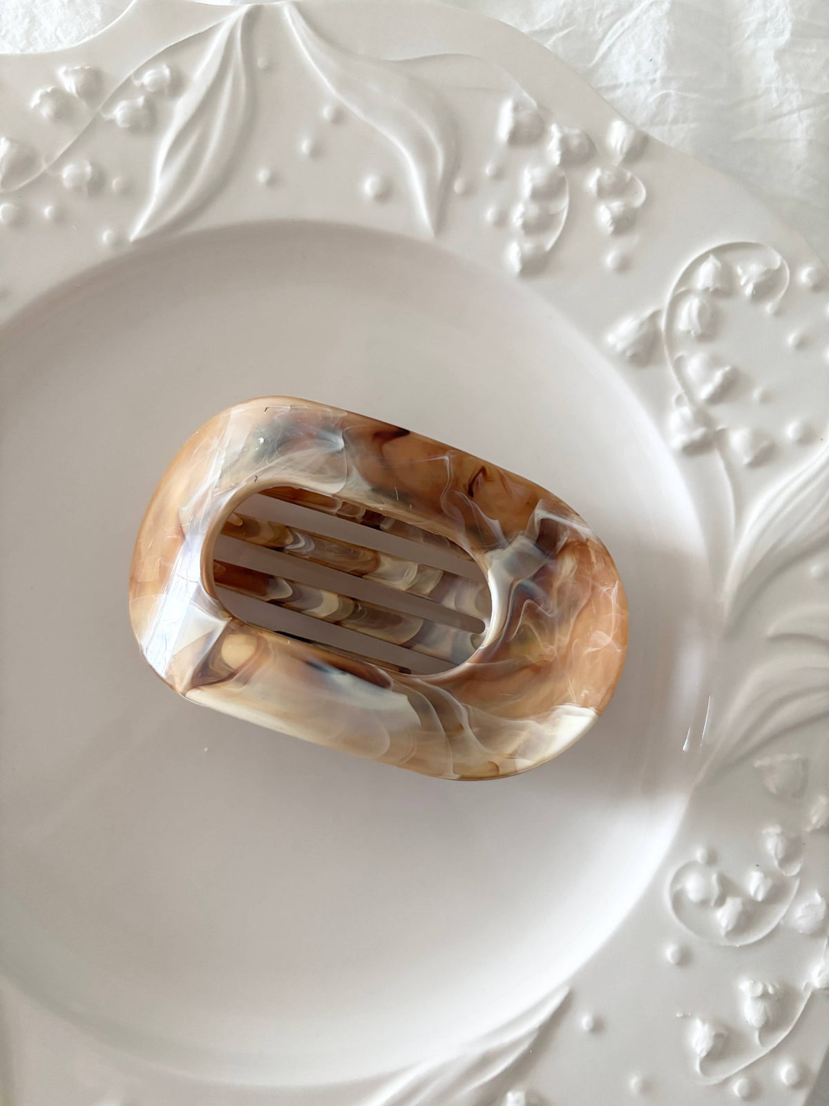 Oval French Hair Clip (COVAL-MARBLE) (Copy)