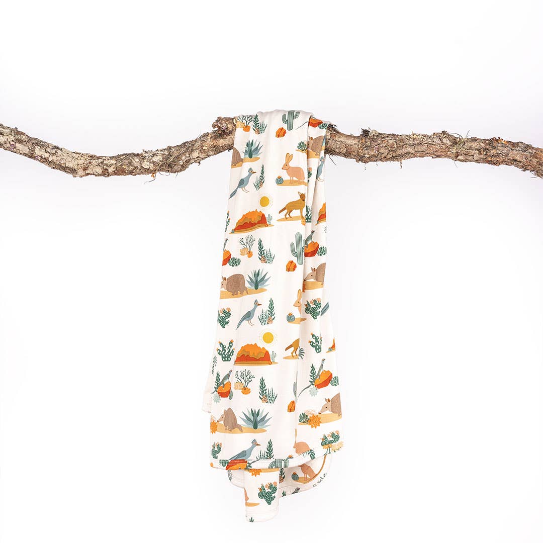Desert Friends Western Bamboo Baby Blanket Baby Gift Swaddle