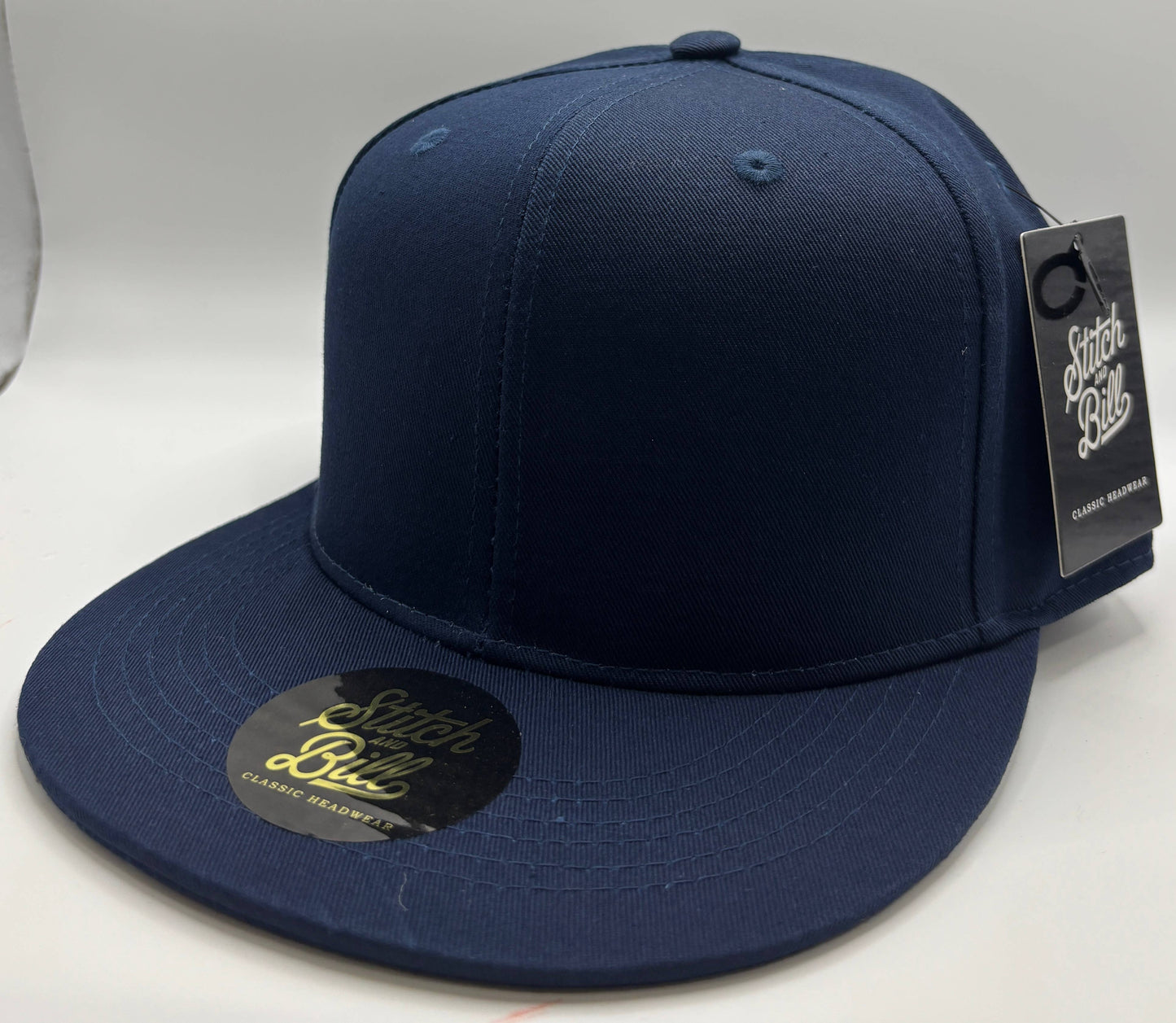 Premium Flat Brim Snapback Hat 100% Cotton Men Women Blank