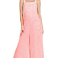..Washed Double Gauze Wide Leg Overalls