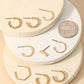 Mixed Metallic Hoop Earrings Set