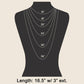 Heart And Cross Charms Chain Necklace