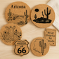 Feel the Sunset Desert Vibes Cork Trivet