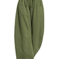 Fleece Barrel Leg Sweatpants