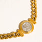 Parisse 18K Gold Non-Tarnish Coin Pendant Necklace