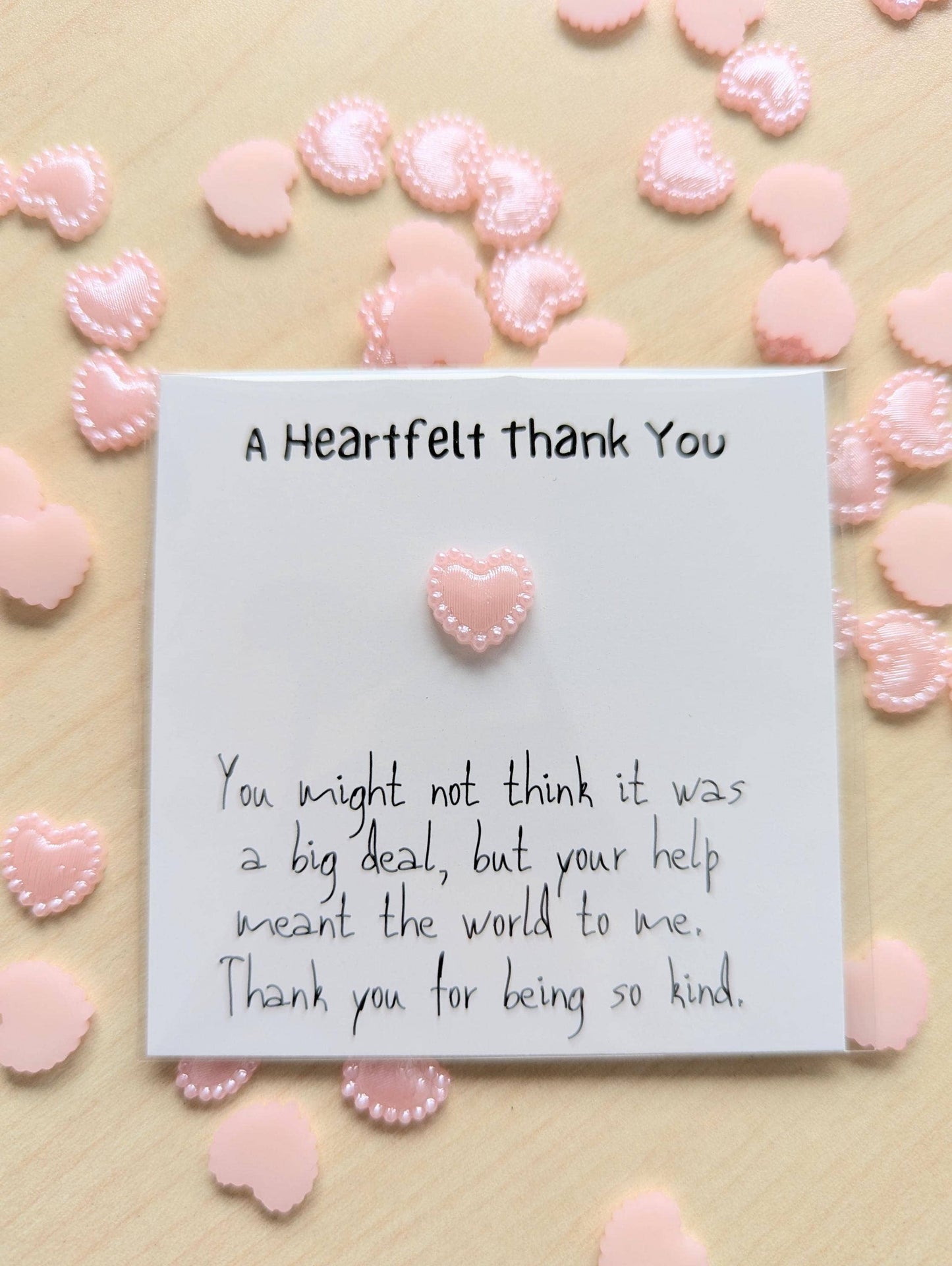 Mini Gratitude Card with Heart Figurine - Appreciation Gift