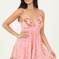 F4H12-FR13 V NECK OPEN TIE BACK SUNDRESS