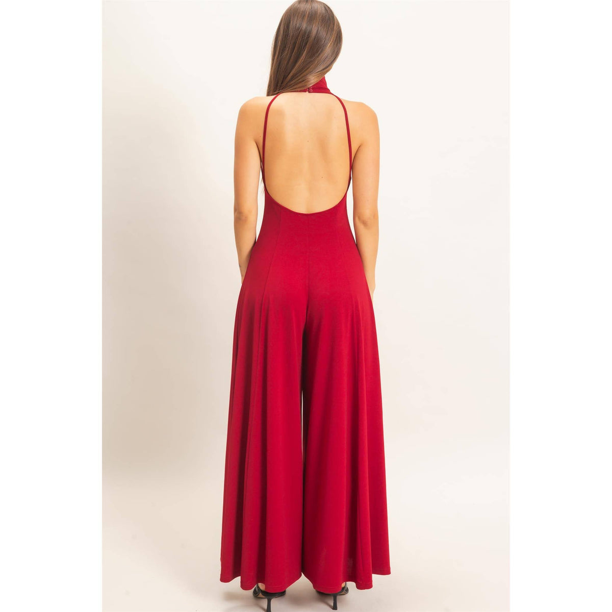 Sleeveless Halter Neck Jumpsuit