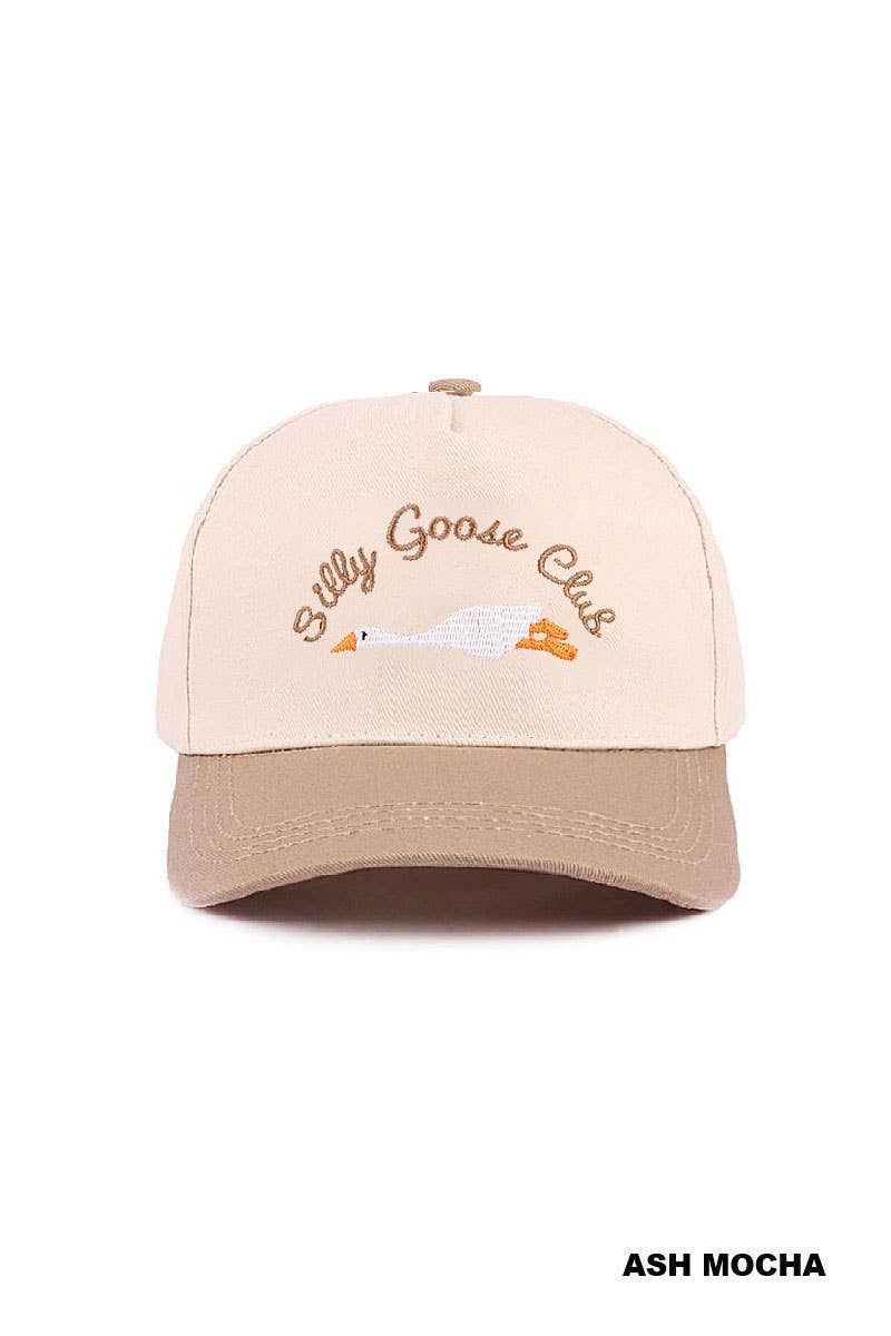 Silly Goose Club Two Tone Cotton Hat  Zenana Consgt.