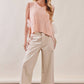 Floral Embroidered Cropped Wide-Leg Pants LP0276