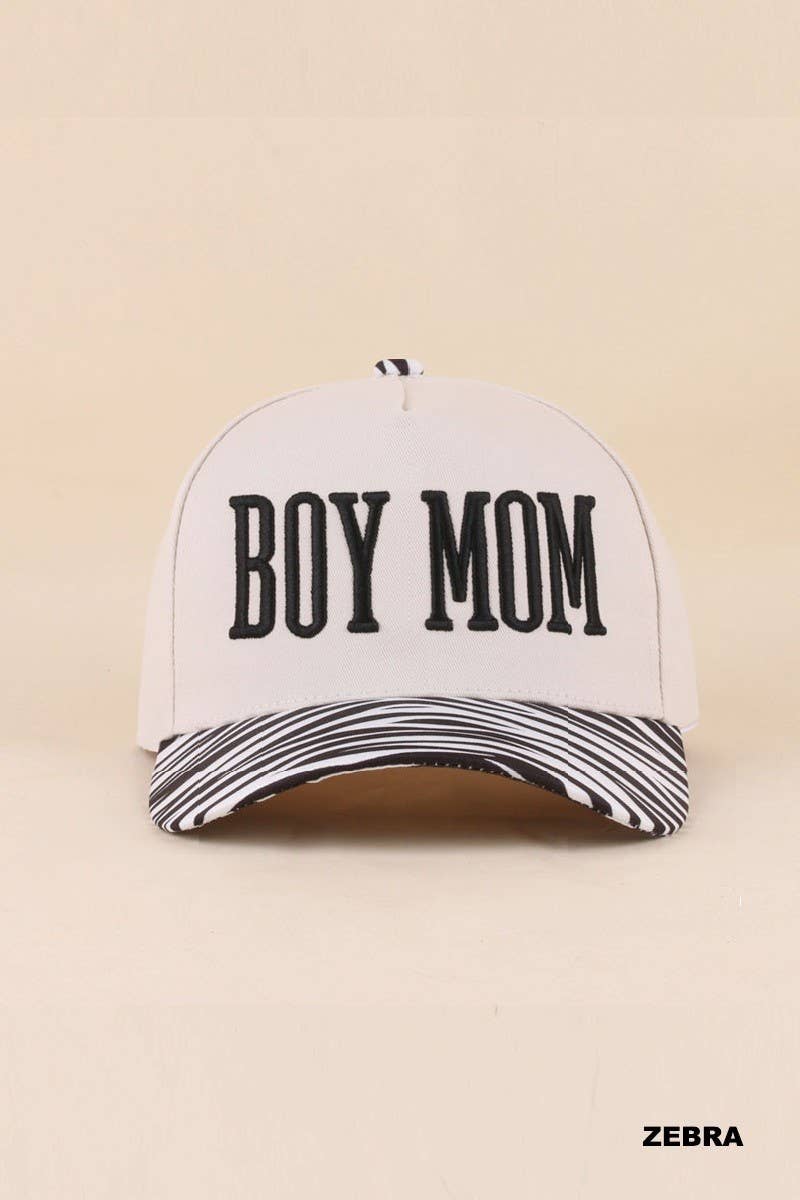 Boy Mom Two Tone Snapback Hat