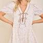 Vintage Floral Bow Romper