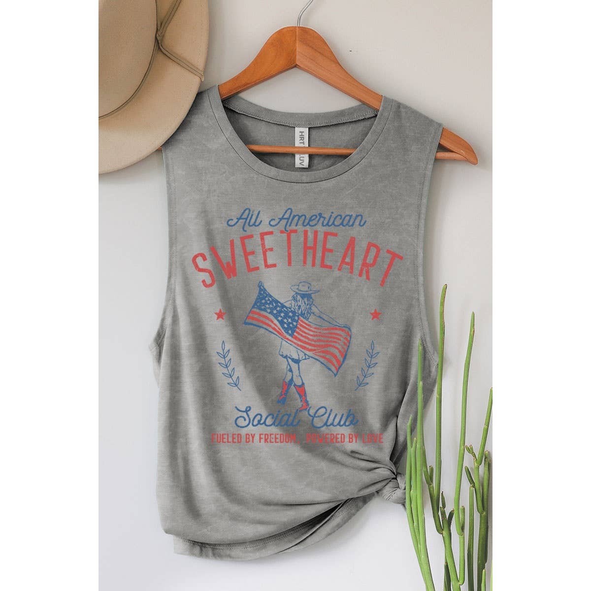 ALL AMERICAN SWEETHEART SOCIAL CLUB GRAPHIC TANK TOP