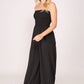 Smocked Strapless Jumpsuit