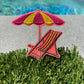 Trendy Beach Chair Glitter Patch