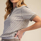 Collar Neck Short-Sleeve Polo Top