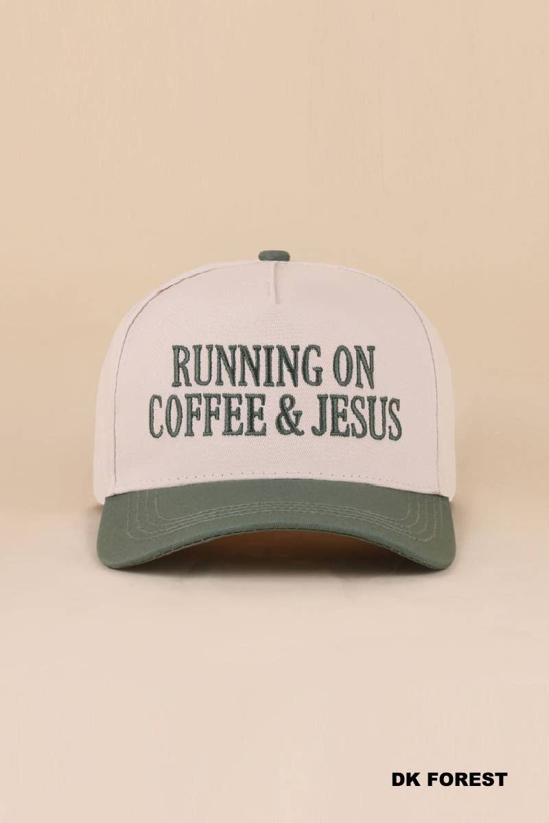 Coffee & Jesus Two Tone Cotton Hat