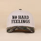 No Hard Feelings Two Tone Canvas Cotton Cap