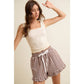 FLORAL JACQUARD SEAMLESS TANK TOP